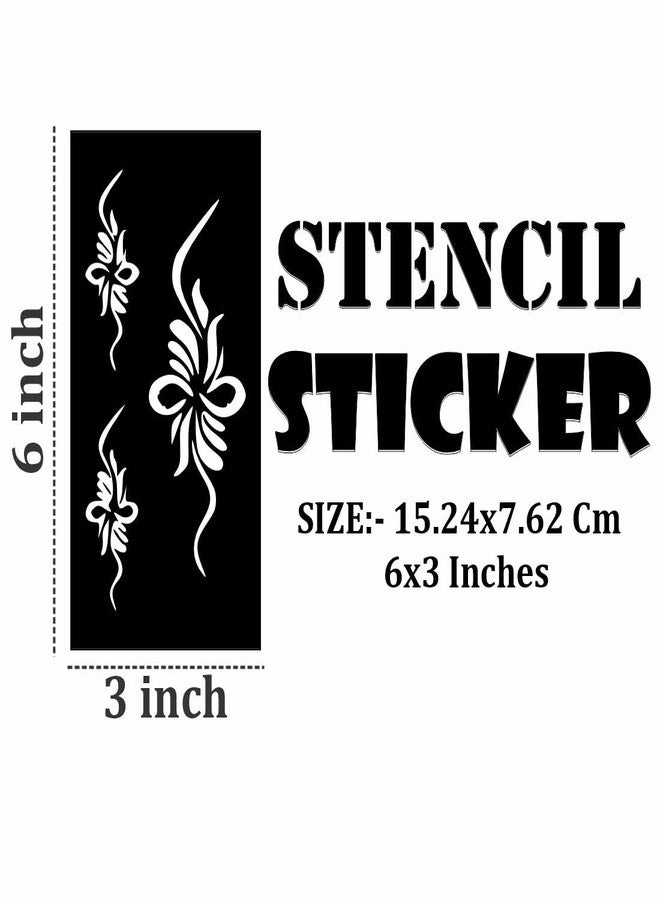 ORDERSHOCK Playful and Cute Mehndi Stencil Stickers for Kids’ Fun For Kids & Adults Both Sticker - Image 4